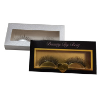 Free design luxury  custom logo empty paper mink customized eyelash packaging box